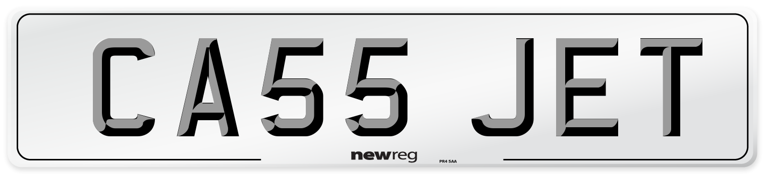 CA55 JET Number Plate from New Reg
